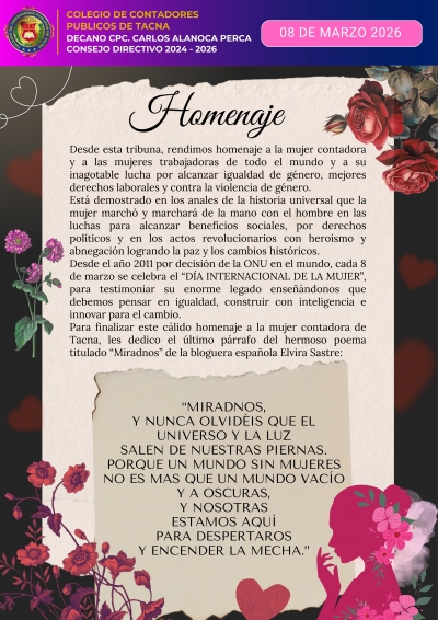 8 de Marzo – Día Internacional de la Mujer